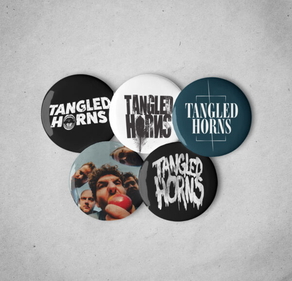 Set of 5 pin buttons